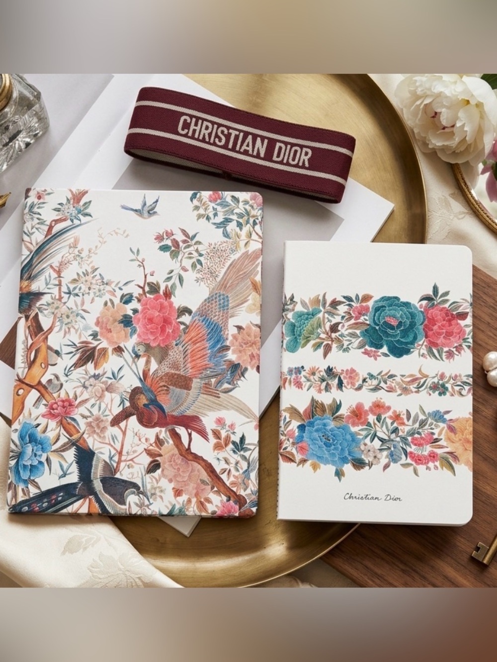 Christian Dior Floral Notebook Gift Set ~ Gift With Purchase/ Novelty Item